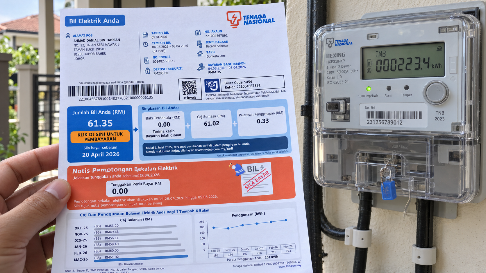 Penggunaan elektrik kediaman di Malaysia