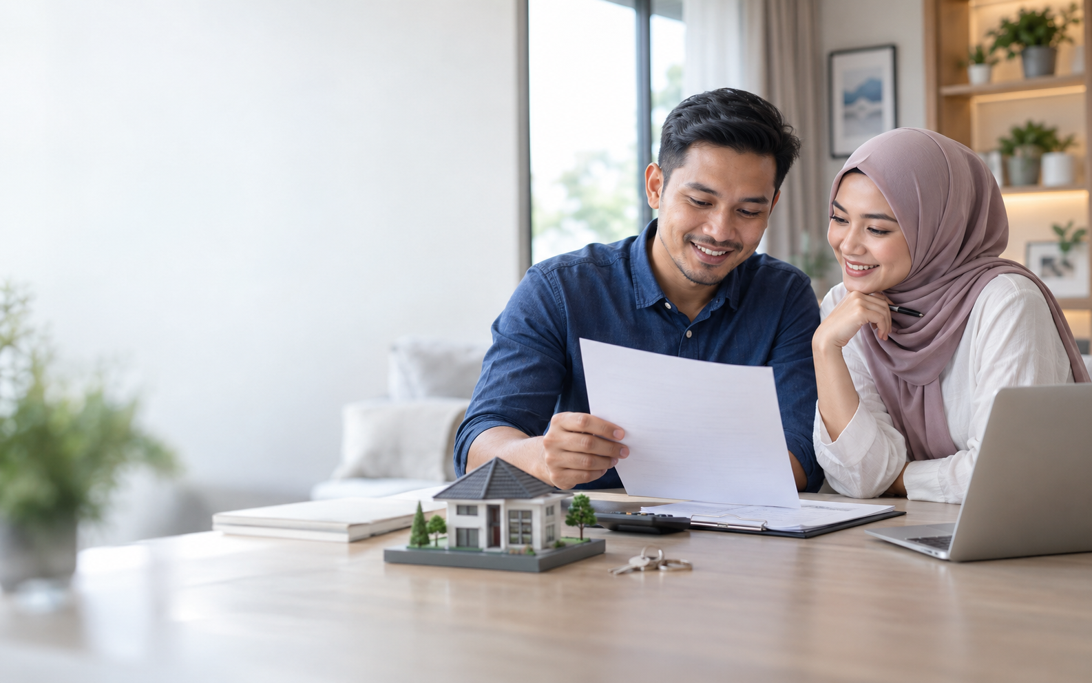 Keluarga Bahagia Dengan Rumah Baru