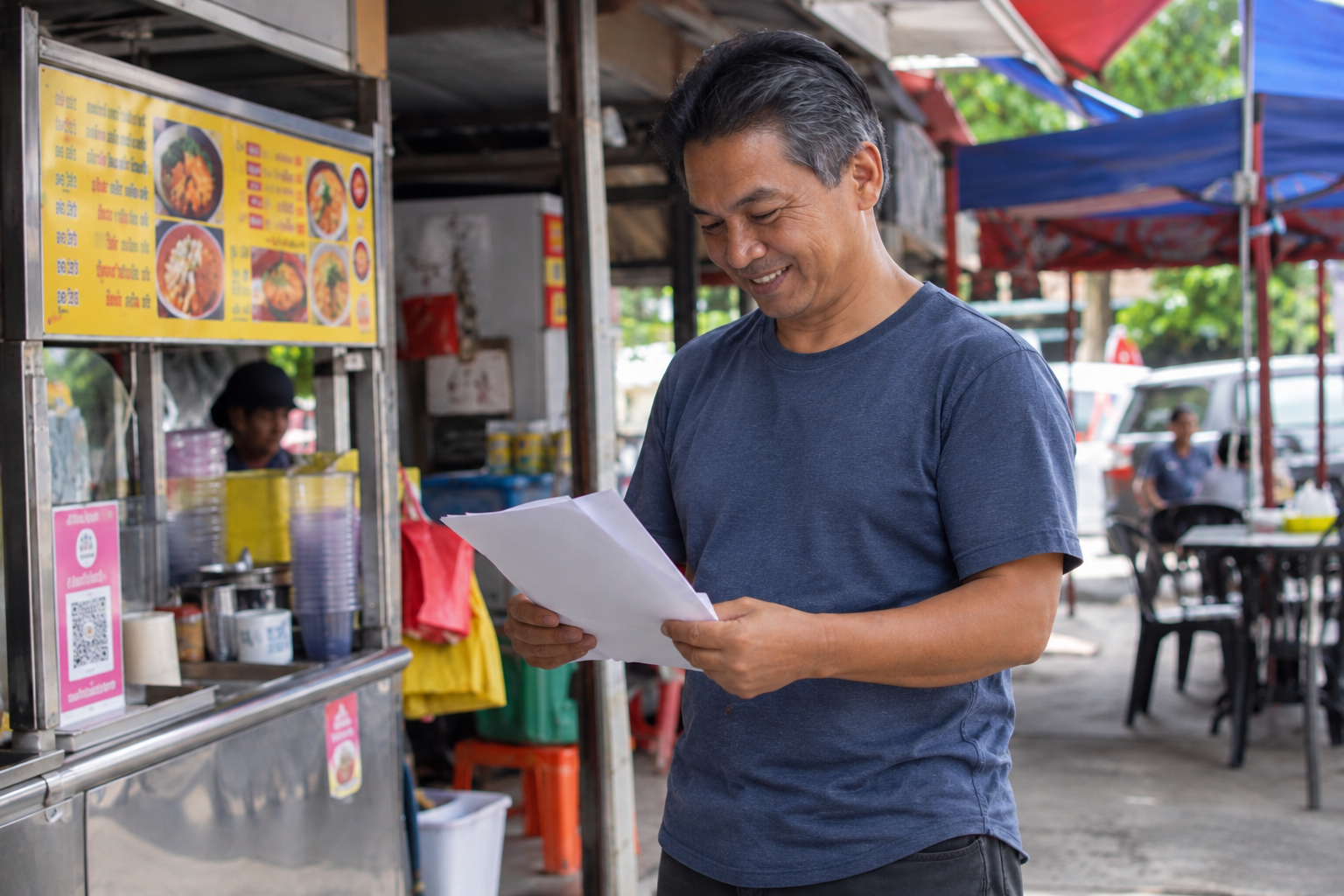 Business owners discussing and planning